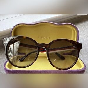 Gucci GG04165K-003 Oval Sunglasses - Havana Green/Brown Gradient Limited Edition